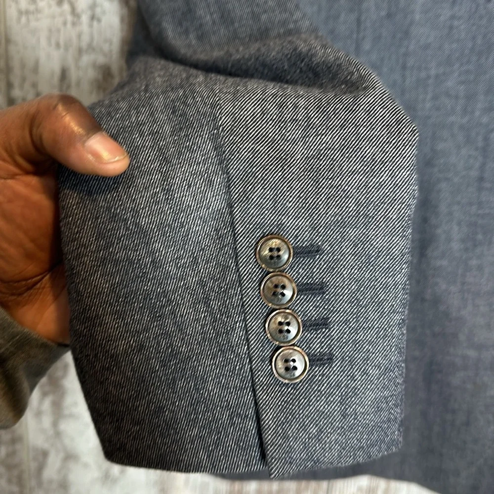 Paul Smith Double Button Blazer With Velvet Accents Sz 44